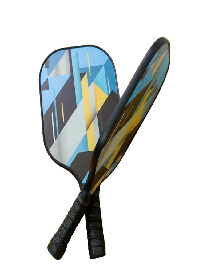 AASHRAY Glass Fiber Pickleball Game Set | 2 Rackets 4 Balls & 1 Carry Cover | Light Weight Racket with Cushion Grip | Game for Kids Youth Adults Family, Indoor & Outdoor | (Graphic Print) - Image 4